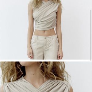 Zara draped top